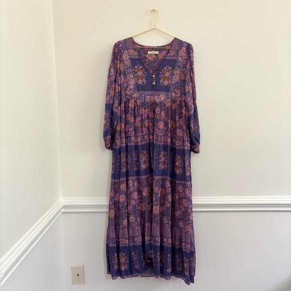 Spell & The Gypsy Collective Juniper Gown Sz M Long Maxi Dres Floral - Picture 5 of 11